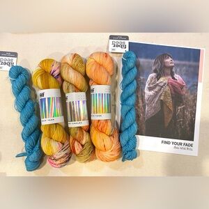 Hedgehog Fibers Skinny Singles Yarn with pattern NEW